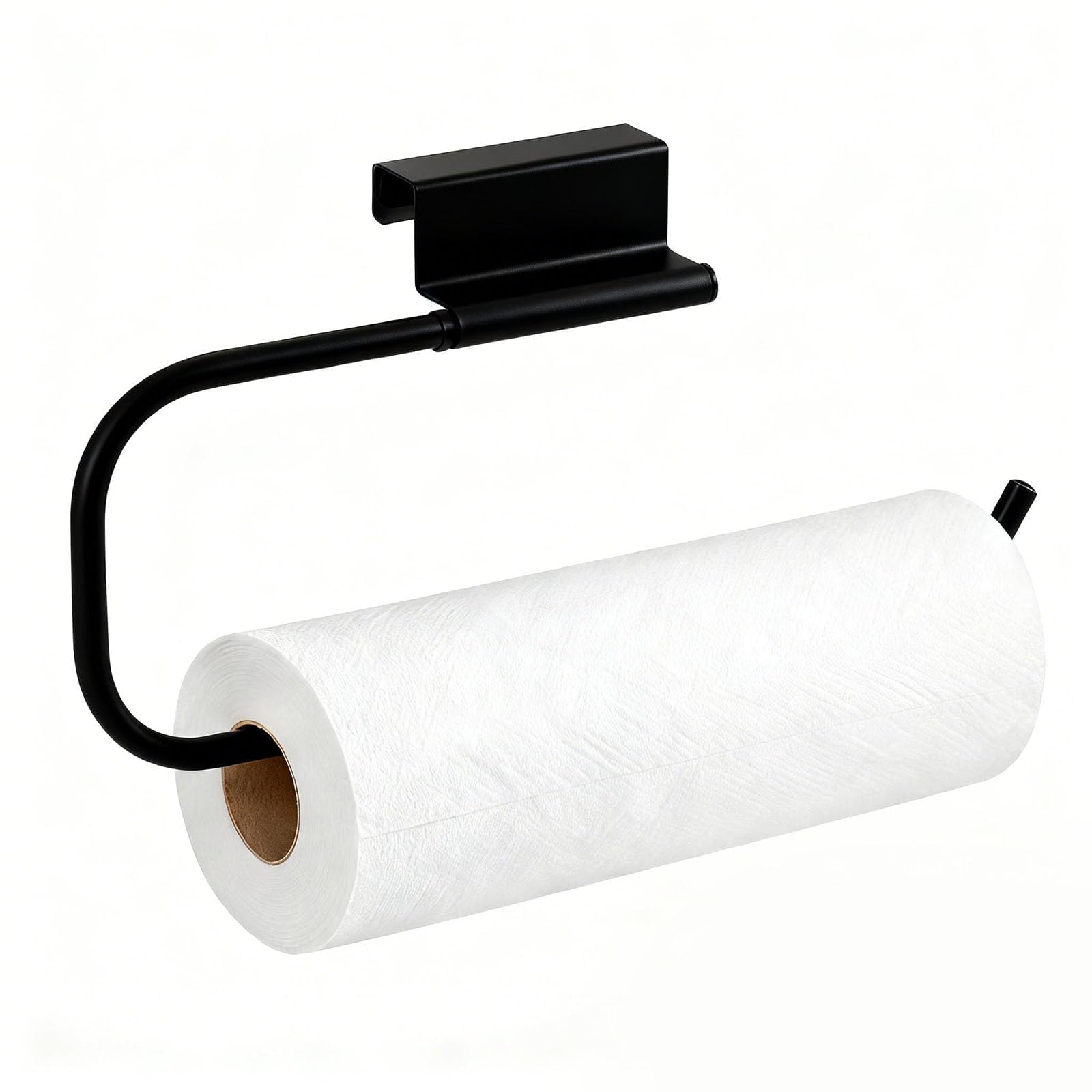 Photo 1 of Qflushor Over the Door Paper Towel Holder - Black