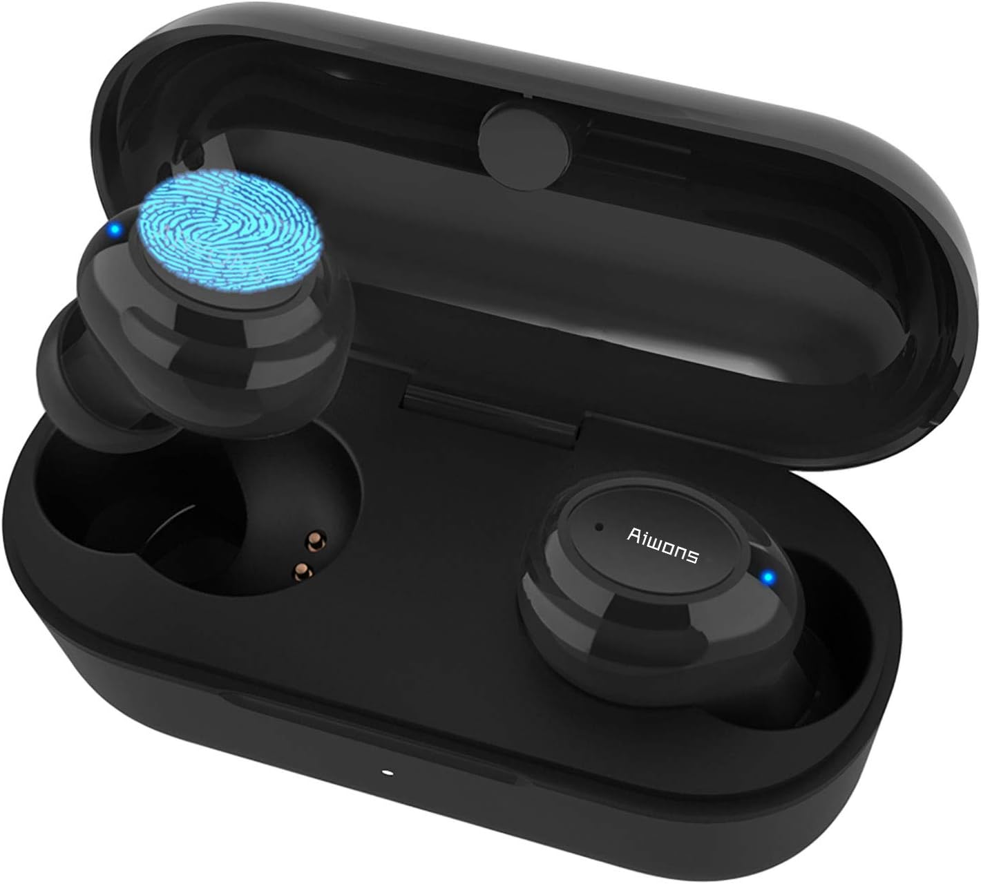Wireless Headphones, Bluetooth 5.0 In-Ear Mini Earphones with Microphone, Stereo Sound Touch Control Earbuds, Portable Bluetooth Earbud with Charging Case, IPX7 Waterproof