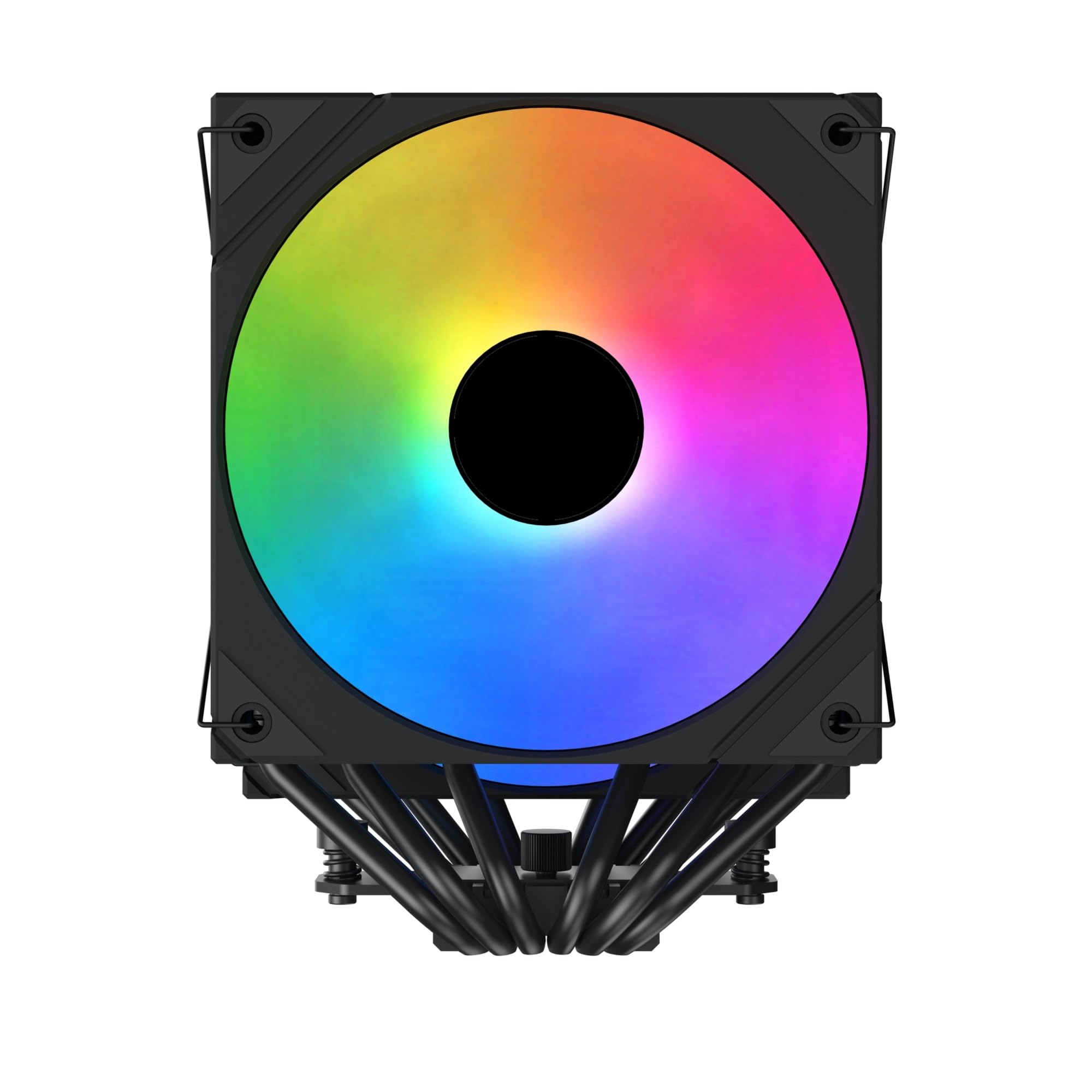 JJKKOZVQF AK6 Dual Digital CPU Air Cooler 6 Heat Pipes Twin Towers Radiator Dual 1851 1700 1200 115X AM5 AM4(B1ack)