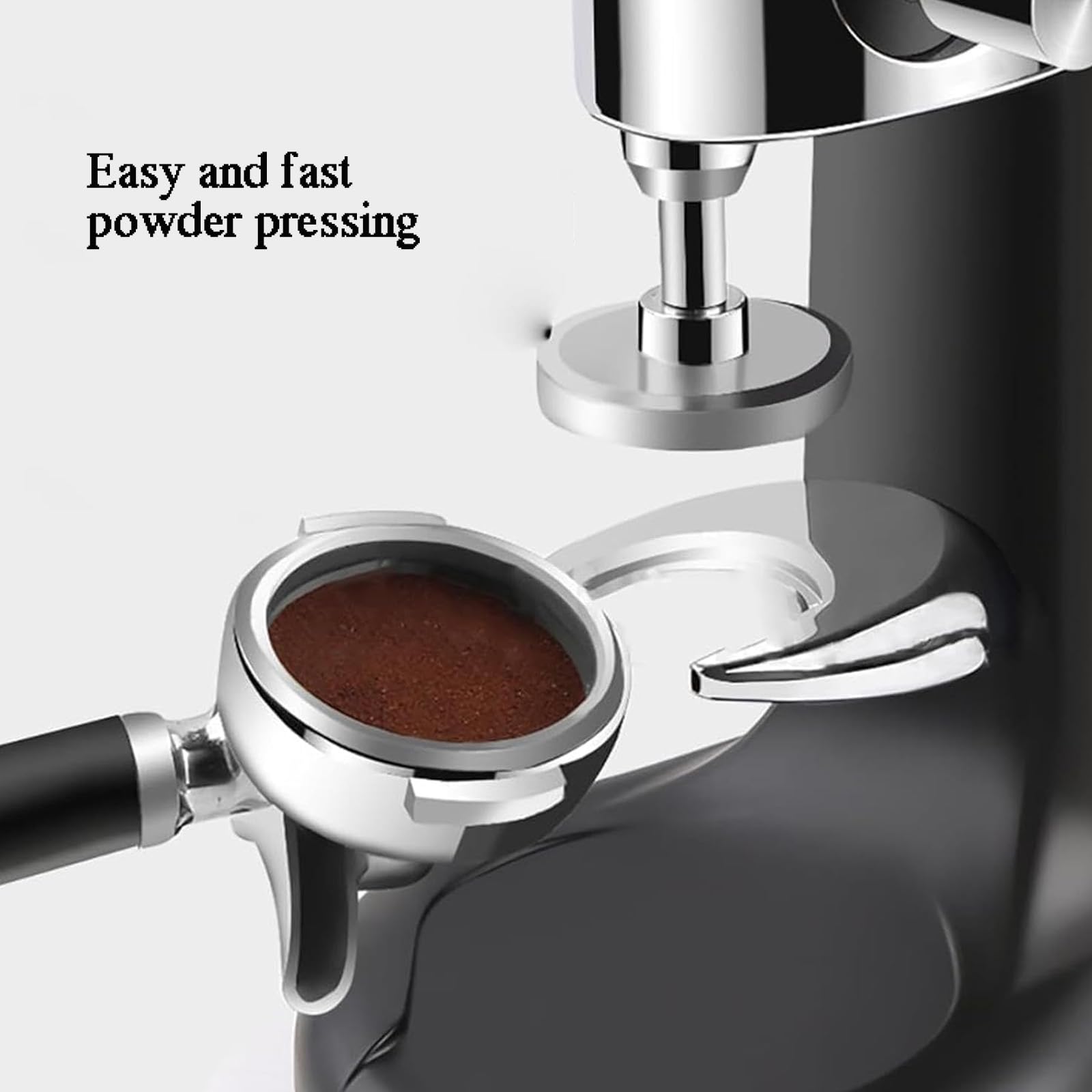 Prensa de café con alfombrilla antideslizante, base de 58 mm para una distribución uniforme del polvo, ideal para el hogar, tienda, oficina, camping y uso de viaje