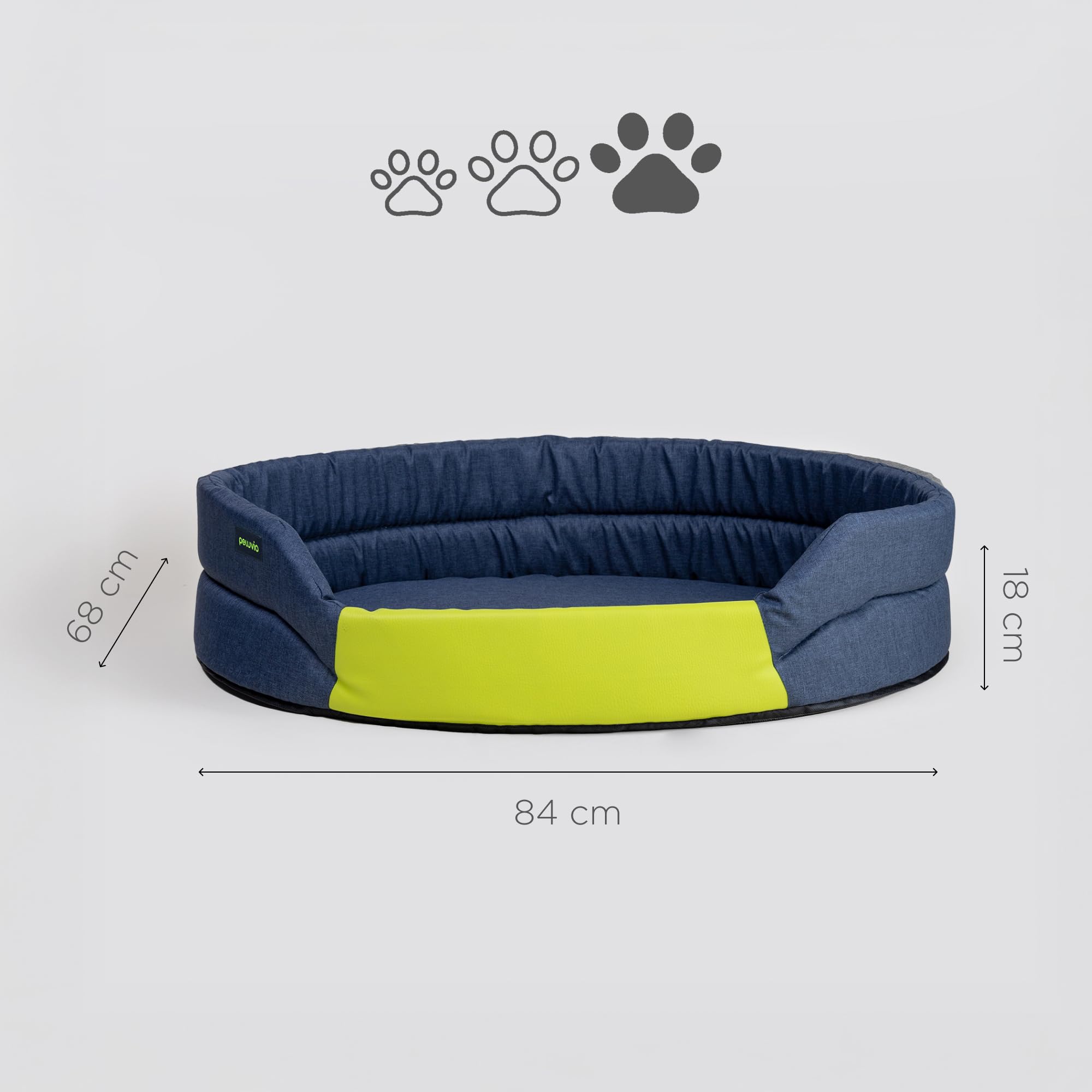 Arita Cuccia Impermeabile da Interno per Cani | Materasso senza Bordi, Rivestimento PU Idrorepellente, Fondo Antiscivolo, Leggera, Lavabile a 30°C, Taglie S, M e L