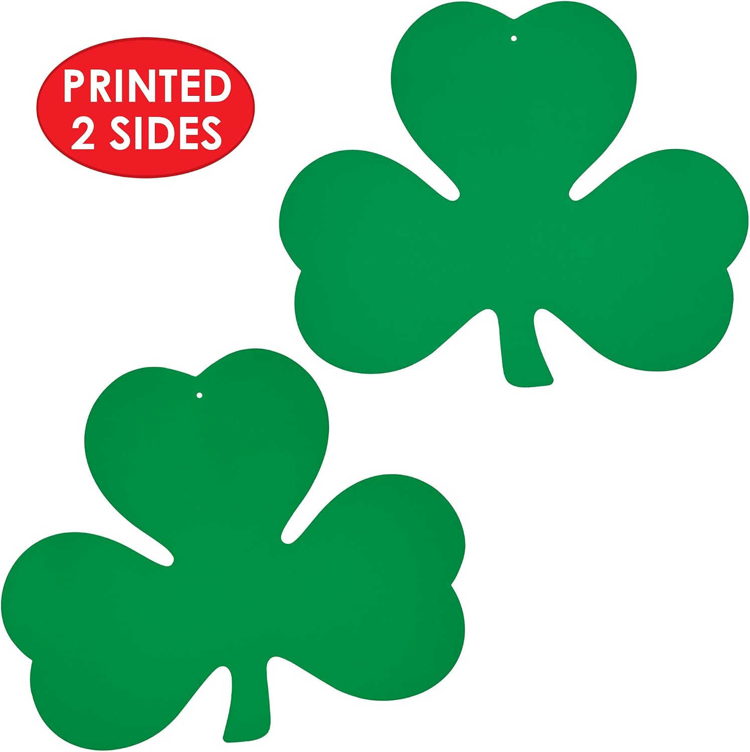 Beistle 36-Pack Decorative Printed Shamrock Cutouts, 12-Inch