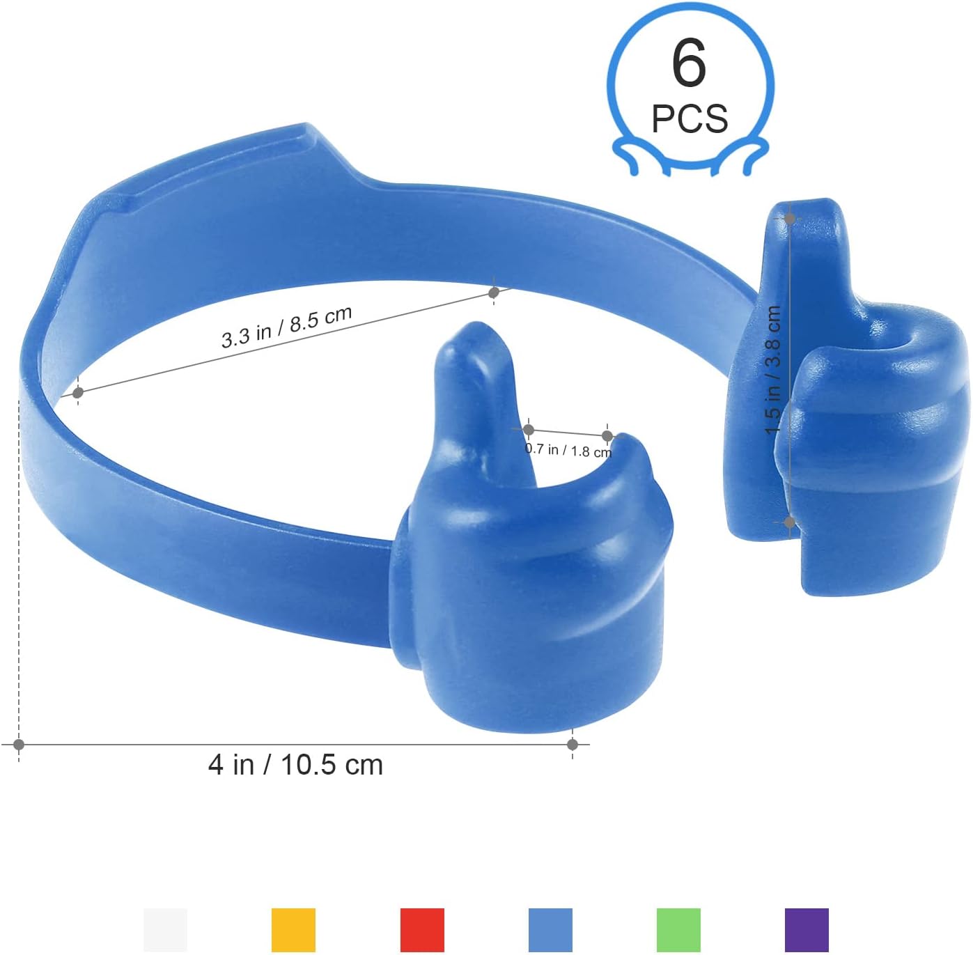 PATKAW 6pcs Thumbs Up Phone Stand Desktop Cell Phone Holder Tablet Stand Cradle Lazy Cellphone Thumb Holder for Home Office Car Bedroom