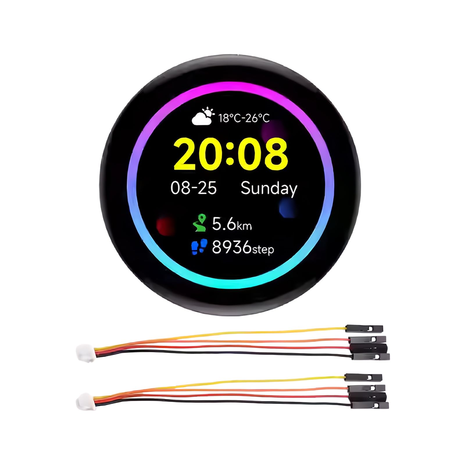 Placa de prototipado UI de 1.43 pulgadas redonda AMOLED, sin carcasa 30106