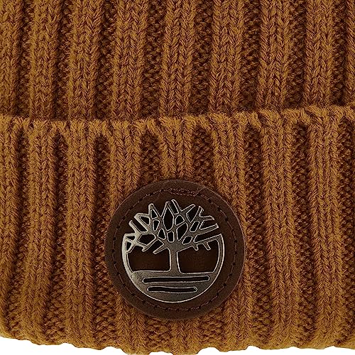 Timberland mens Ribbed Watch Cap With Logo Plate Beanie Hat