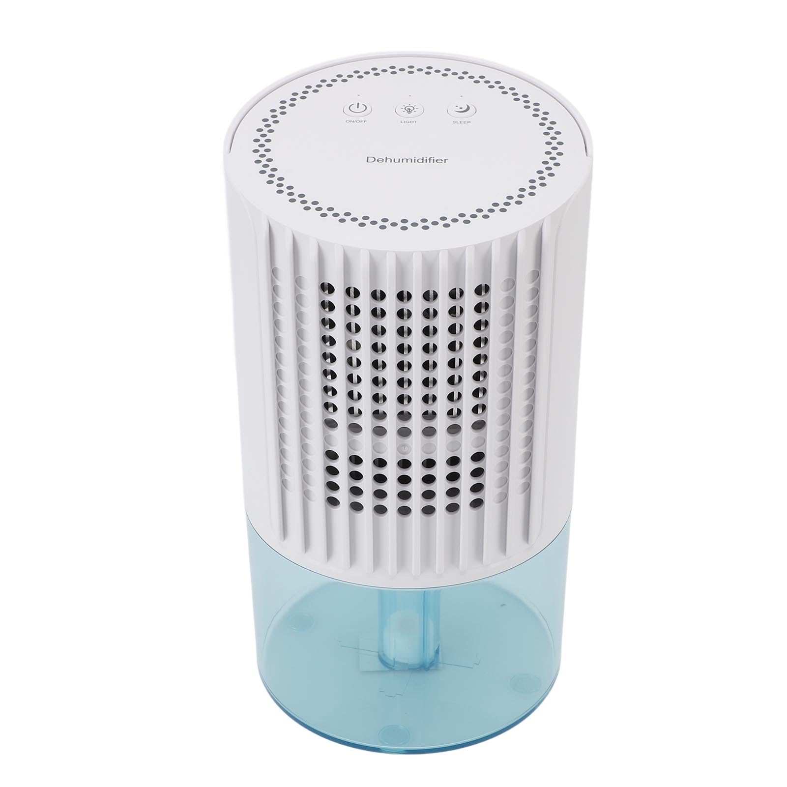 Rengue Deumidificatore per Ambienti, Piccolo Deumidificatore con Serbatoio da 1 Litro, Spegnimento Automatico, 7 Luci Colorate, modalità Sonno, Ideale per Camera da Letto, Cantina, (Spina europea)