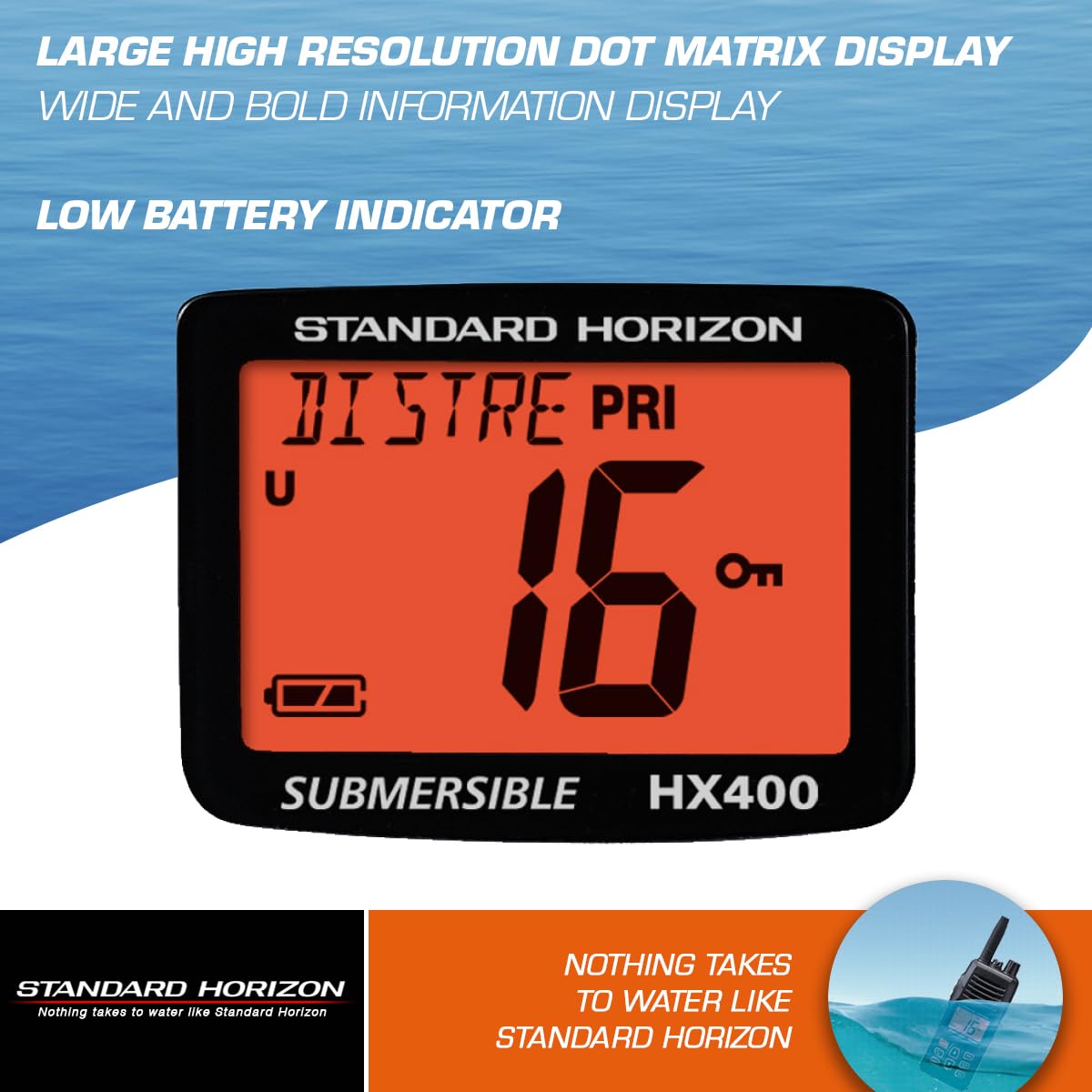 Standard Horizon - Hx400Is VHF Portable - Sécurité intrinsèque