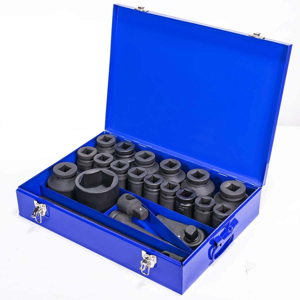 Stark USA 21-Pieces Metric Jumbo Assortment Impact Socket Set 1 