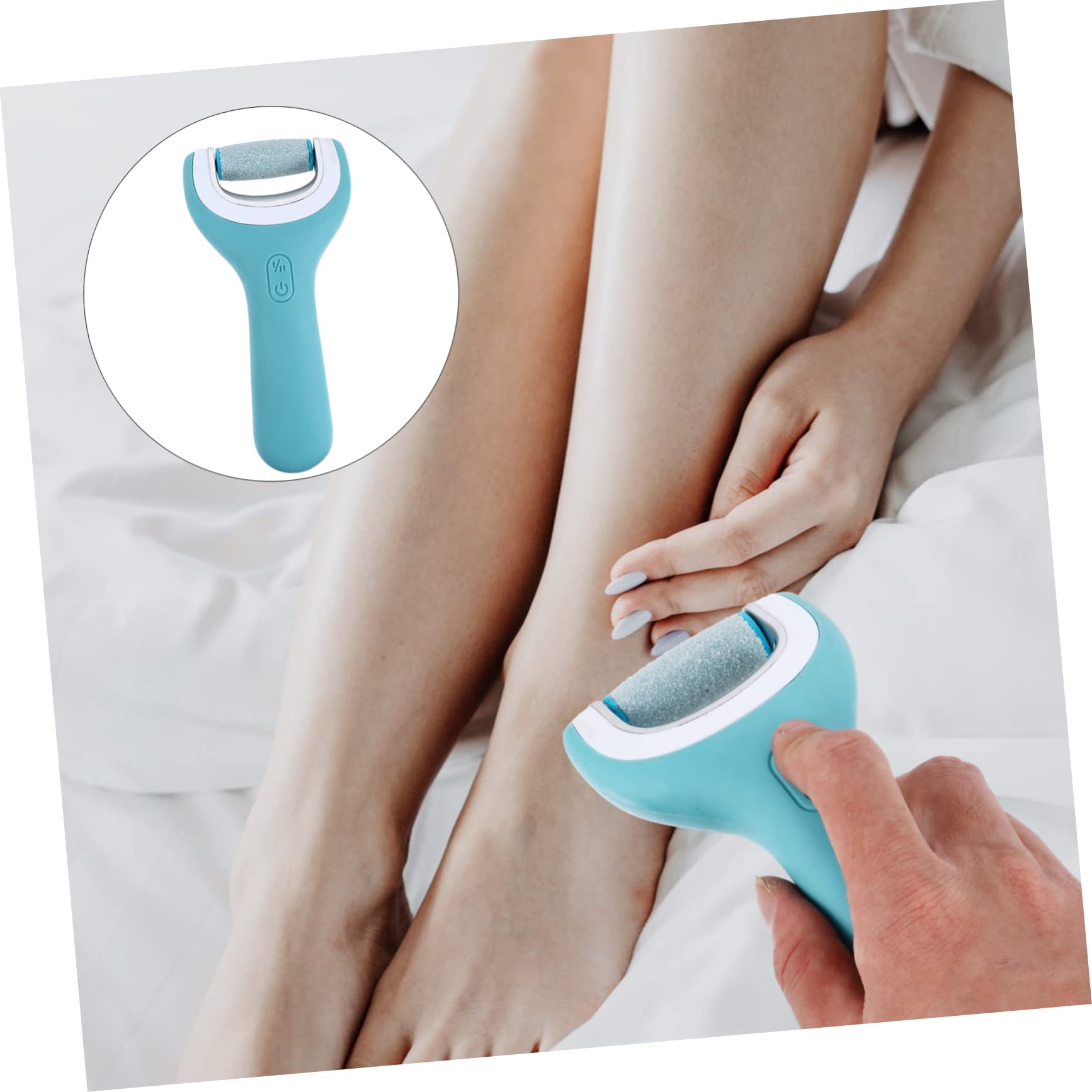 Gogogmee 1set Electric Foot Dead Skin Remover Rechargeable Pedicure Tool with Charging Portable Foot Grinding Machine for Hard Skin Care