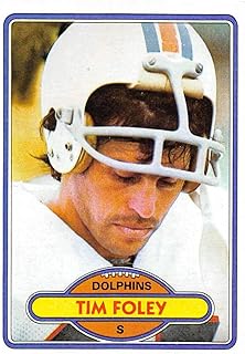 1980 Topps #221 Tim Foley EX/NM Miami Dolphins Football J2M