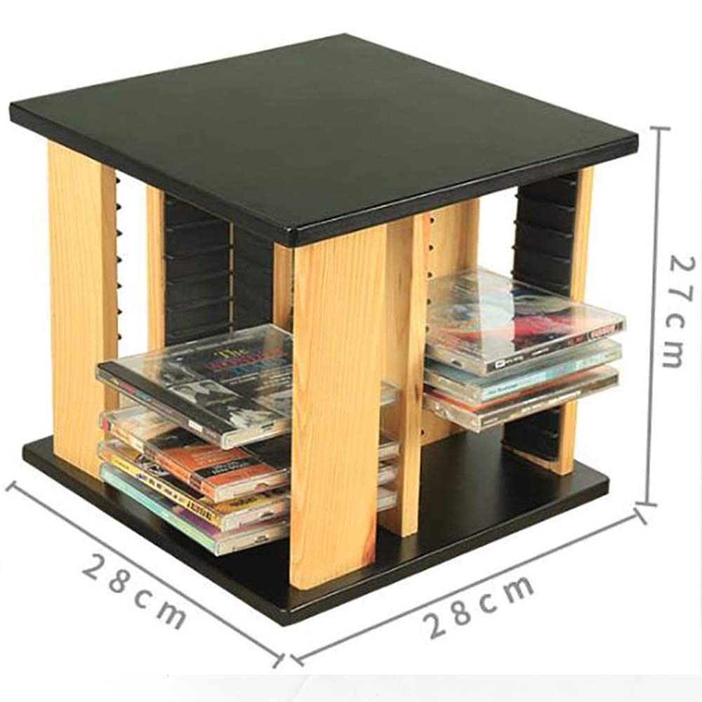 Estante De Almacenamiento De Cd Estante De Almacenamiento De Cd Estante De Cd De Escritorio Bandeja De Cd-Cd Giratoria De 360 ​​grados Bolsa De Almacenamiento De Cd Ps4 Soporte De Dvd Estante De Acaba