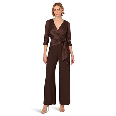 Adrianna Papell Satin Crepe Jumpsuit Women