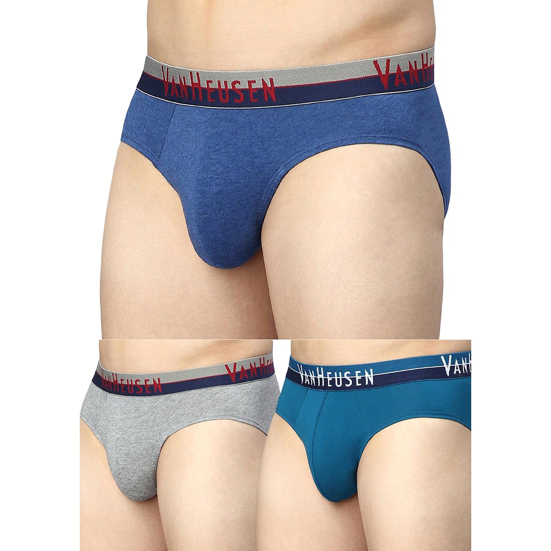 van heusen Men Anti Bacterial Briefs - Cotton - Pack of 3 - Colour Fresh, Moisture Wicking-picture-13