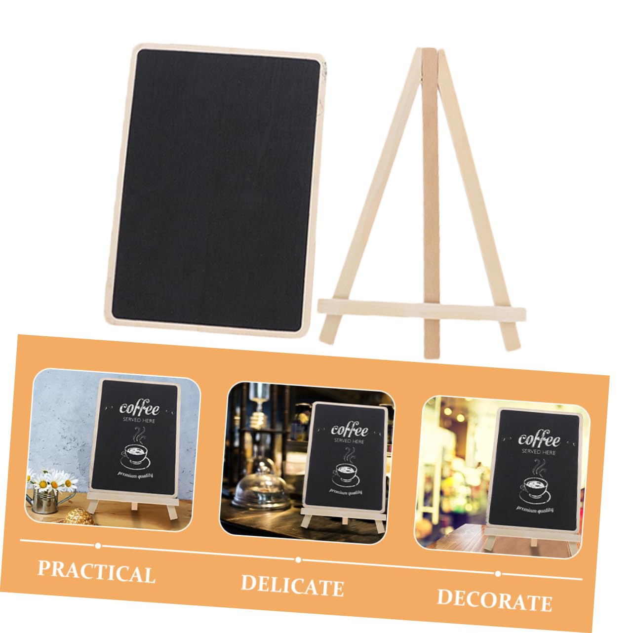 DECHOUS 4 Set Lavagna Pennarello in Gesso Asse Cartello Da Tavolo Lavagne Tavolo Da Disegno A Led Tavole Quaderno Delle Riunioni Tabellone Scrivania Bacheca Bosso Black 4 Pezzi * 4