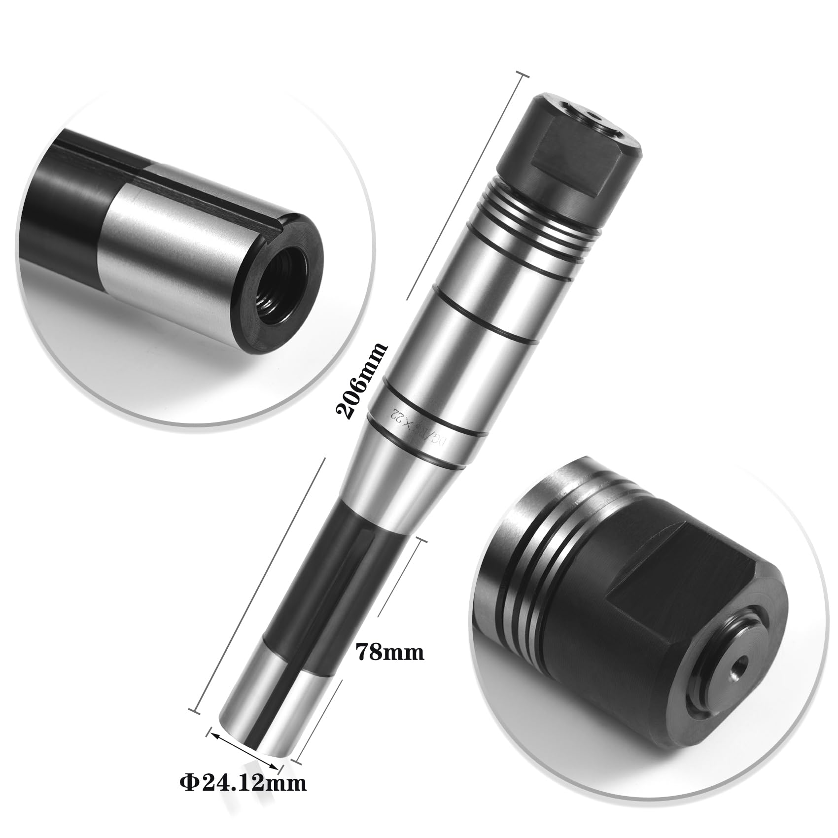 7/16 Zoll 22 mm R8 Schaft Fräsdorne Getriebefräser Halter Ersatz für Fräsmaschine