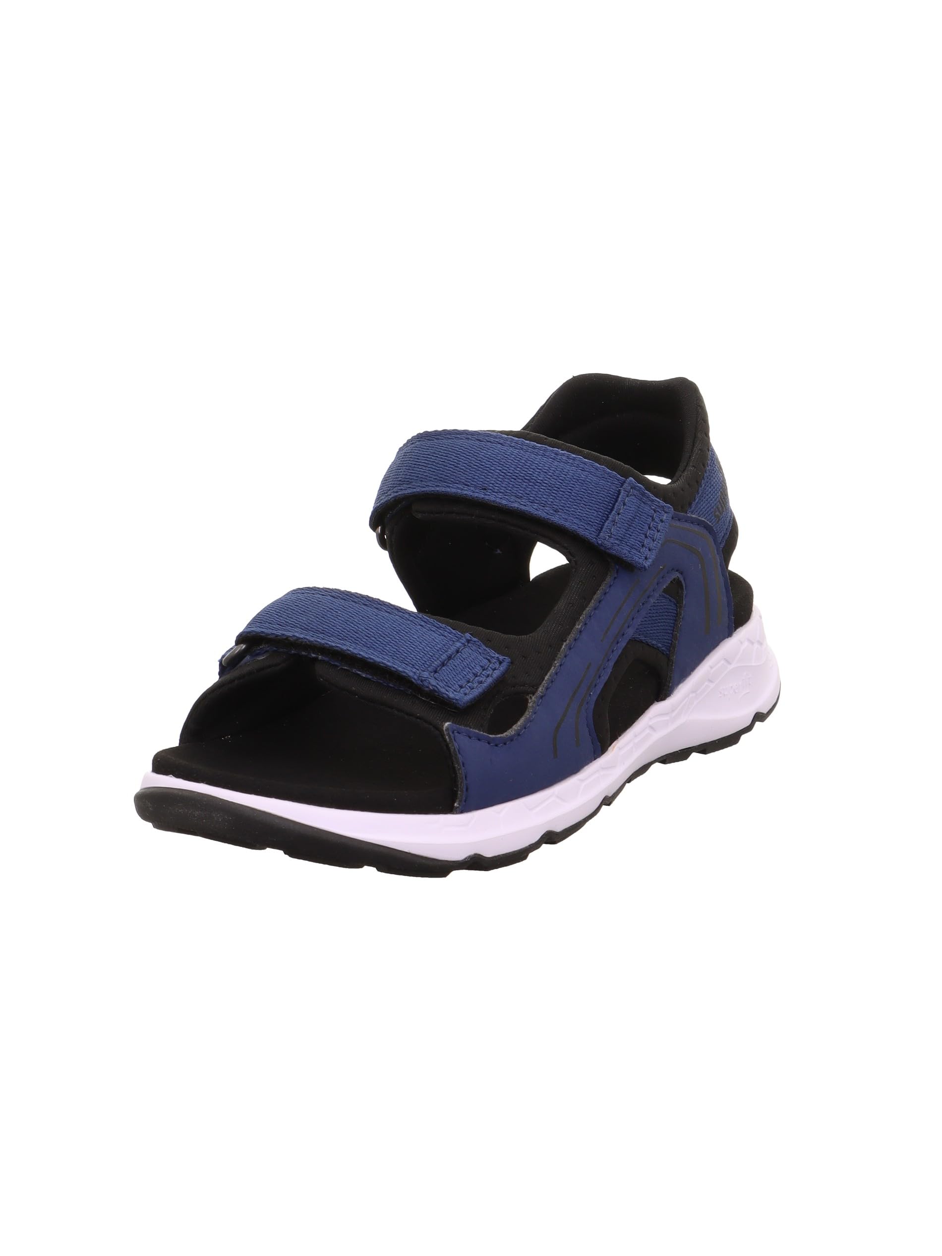 Superfit Criss Cross Sandals 1-000587 Boys, Blue Black 8000, 40 EU