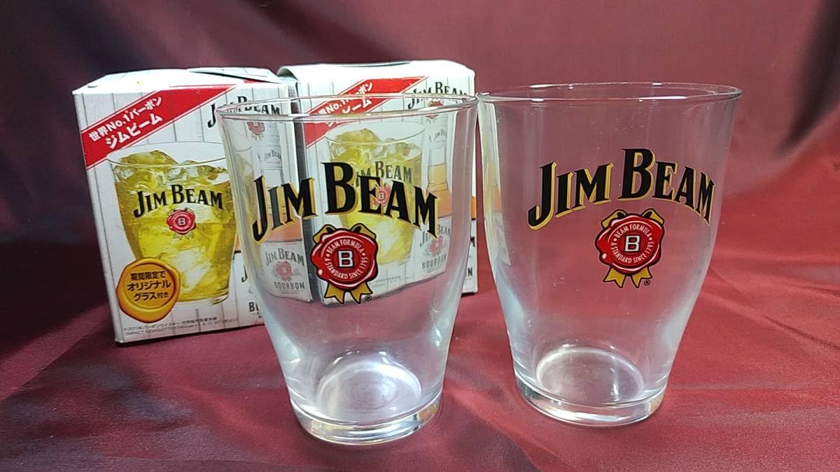 Amazon.co.jp: ジムビーム オリジナルグラス 2個ペア JIM BEAM
