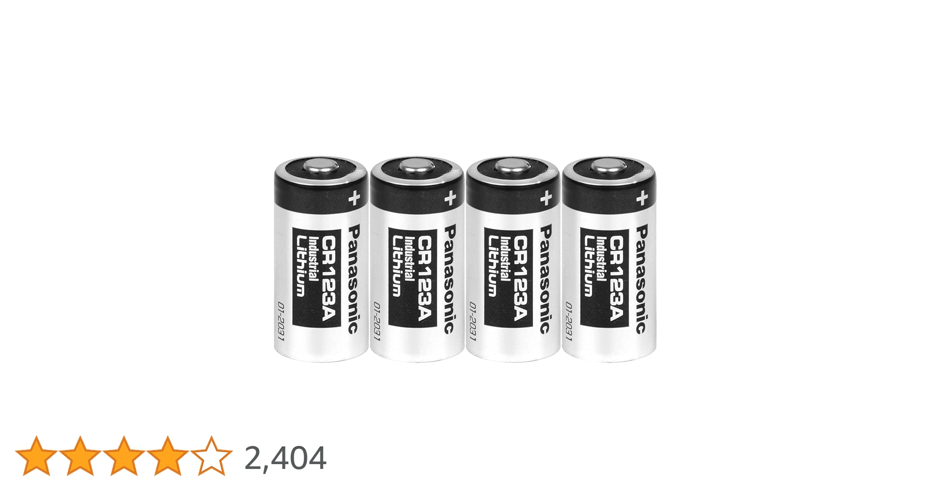 【新品】Panasonic リチウム電池 CR123A 4個入り 5セット Panasonic CR123A CR-123AW/4P リチウム電池 3V 4個 カメラ用