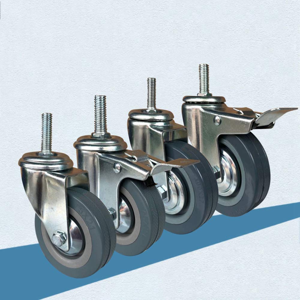 GYRAZXS Heavy Duty M10/M12 Swivel Cs with Threaded Ball Bearing - Industrial Grade 350kg Load Capacity Pack of 4 for Enhanced Mobility and ility