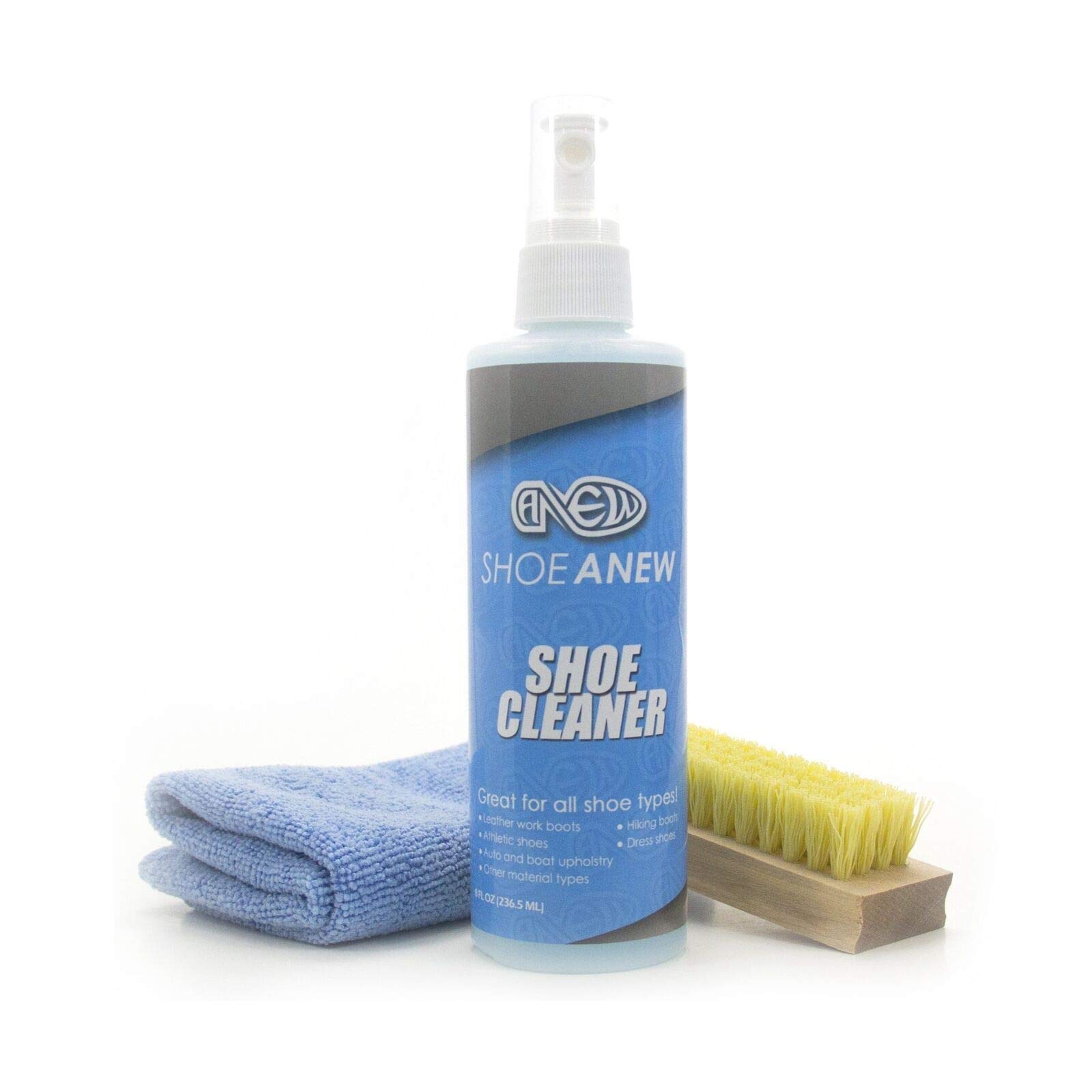 Buy ShoeAnewShoeAnew Cleaner Kit All Natural, Brush and Cloth for