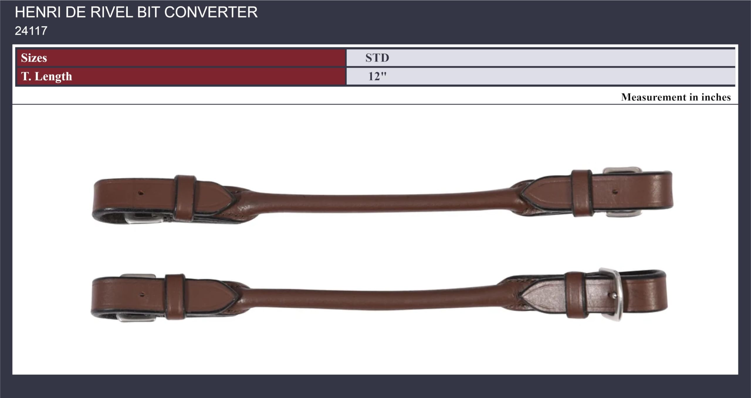 Weaver Water Tie Ends with Brown Latigo Ties - Size:5/8