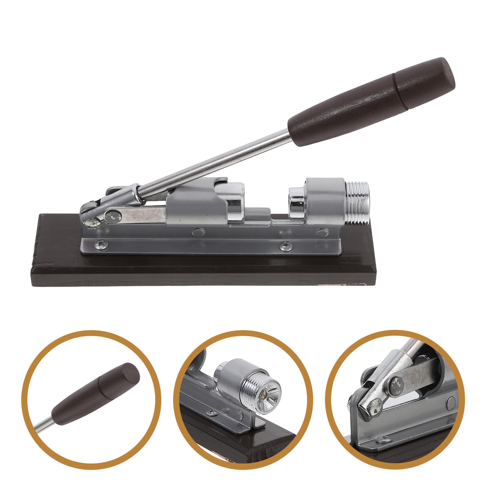 Pinza per Noci Manuale Pesante in Legno di Faggio e Lega di Alluminio Manico Ergonomico per Aprire Noci in Cucina