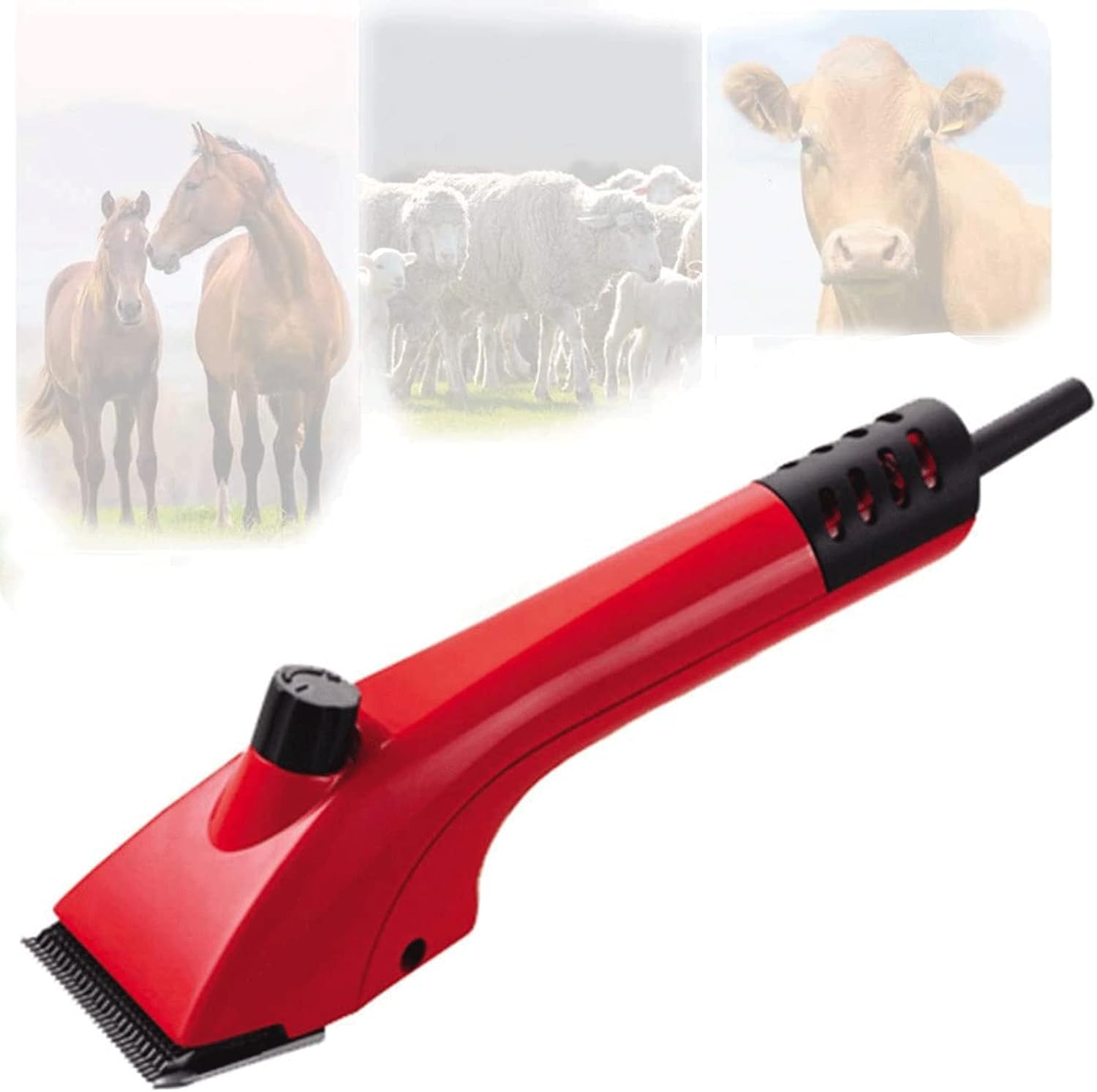 Electric Farm Animal Clipper Electric Horse Clipper Portable Horse Grooming Kit Professional Heavy-Duty Electric Clipper Lightweight for Shaving Fur Wool