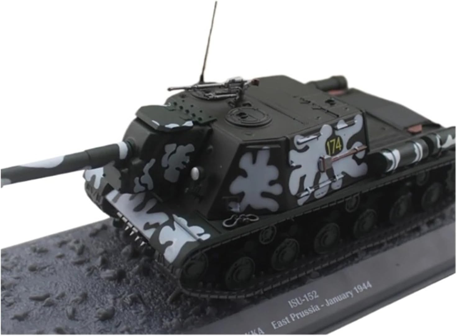 Realistic Tank 1:43 Scale for Soviet Isu-152 Rkka Heavy Tank Model Kit Static Die Casting Collectible Ornaments Static Tank Model