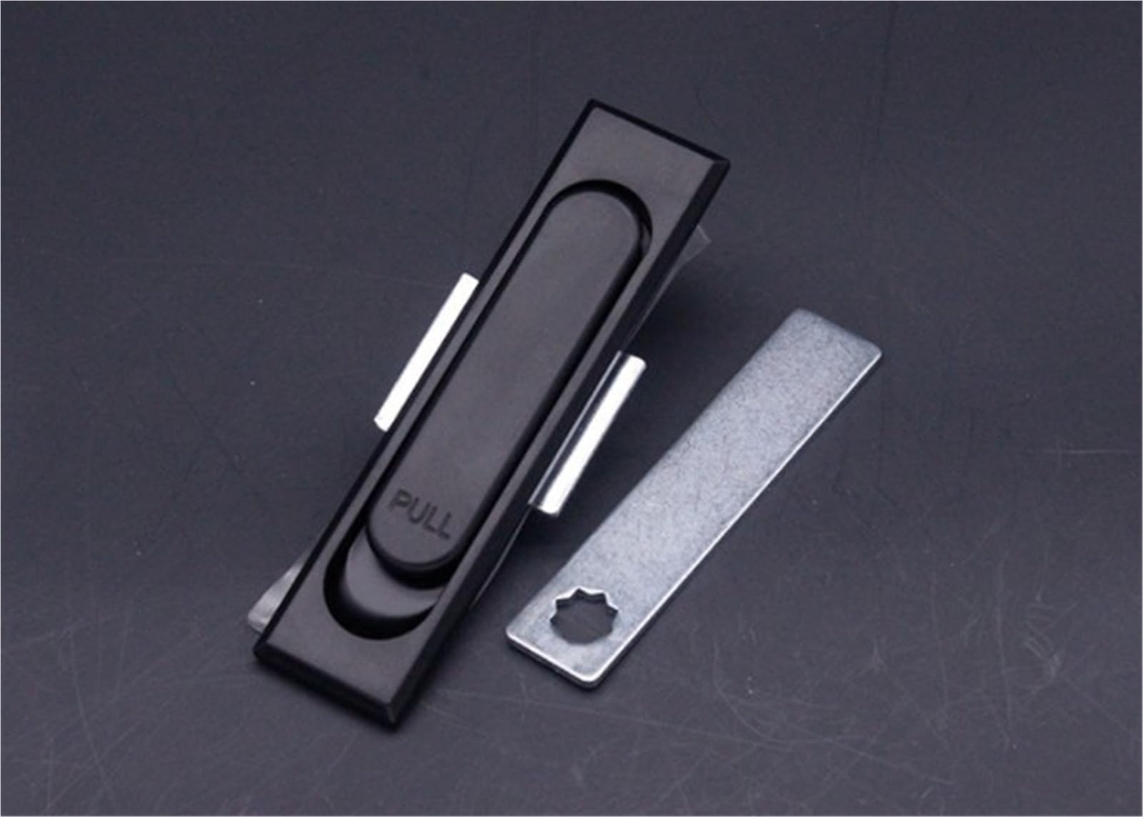 Iykqhwupyp Ms717-2Black Ms717-1-2 Flat Lock Distribution Box Electric Zinc Alloy Cabinet 1Pcs(Ms717-2Black)