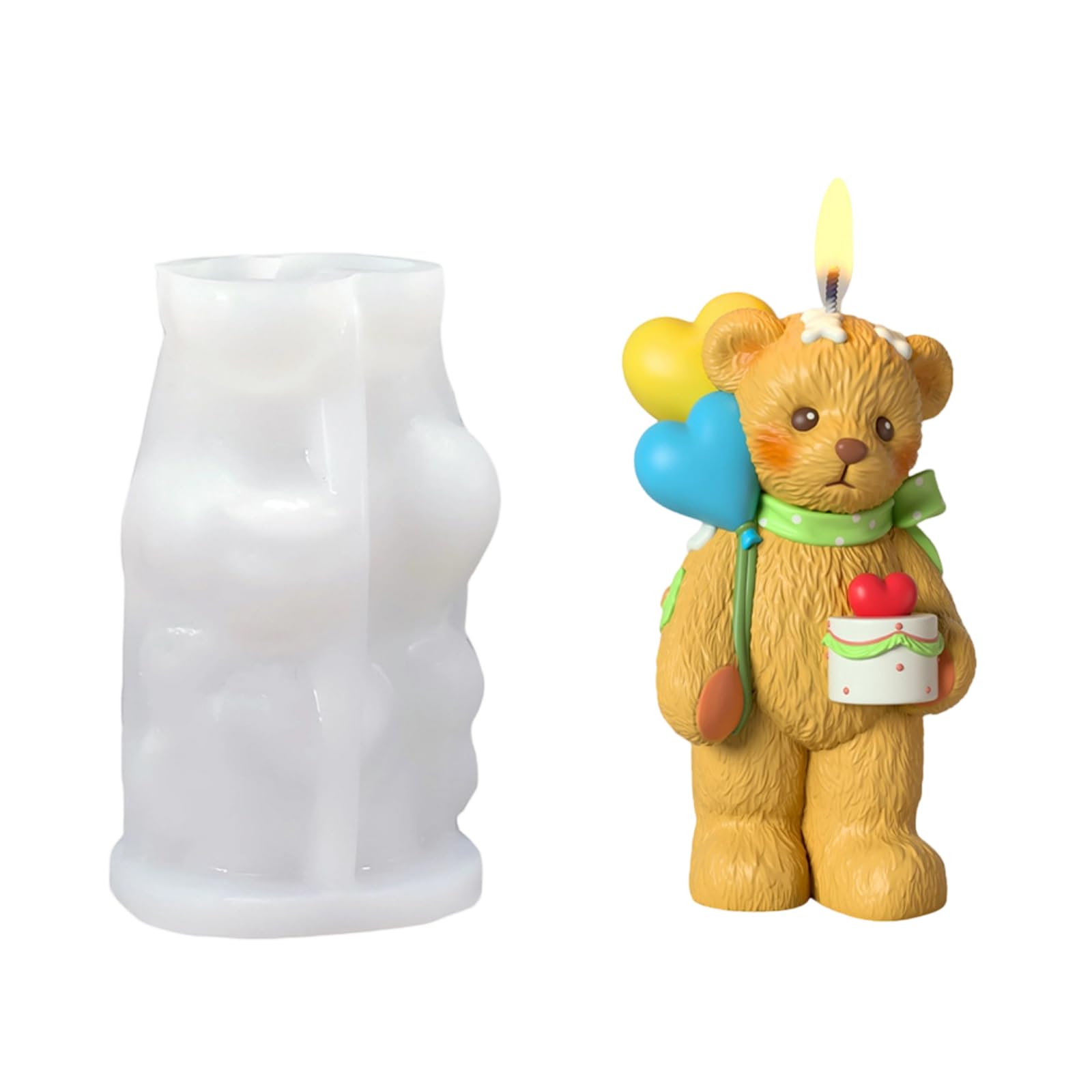 HZBB Bear Making Set Silicone Crafting Supplies for Kids and Adults Food Grade Silicone