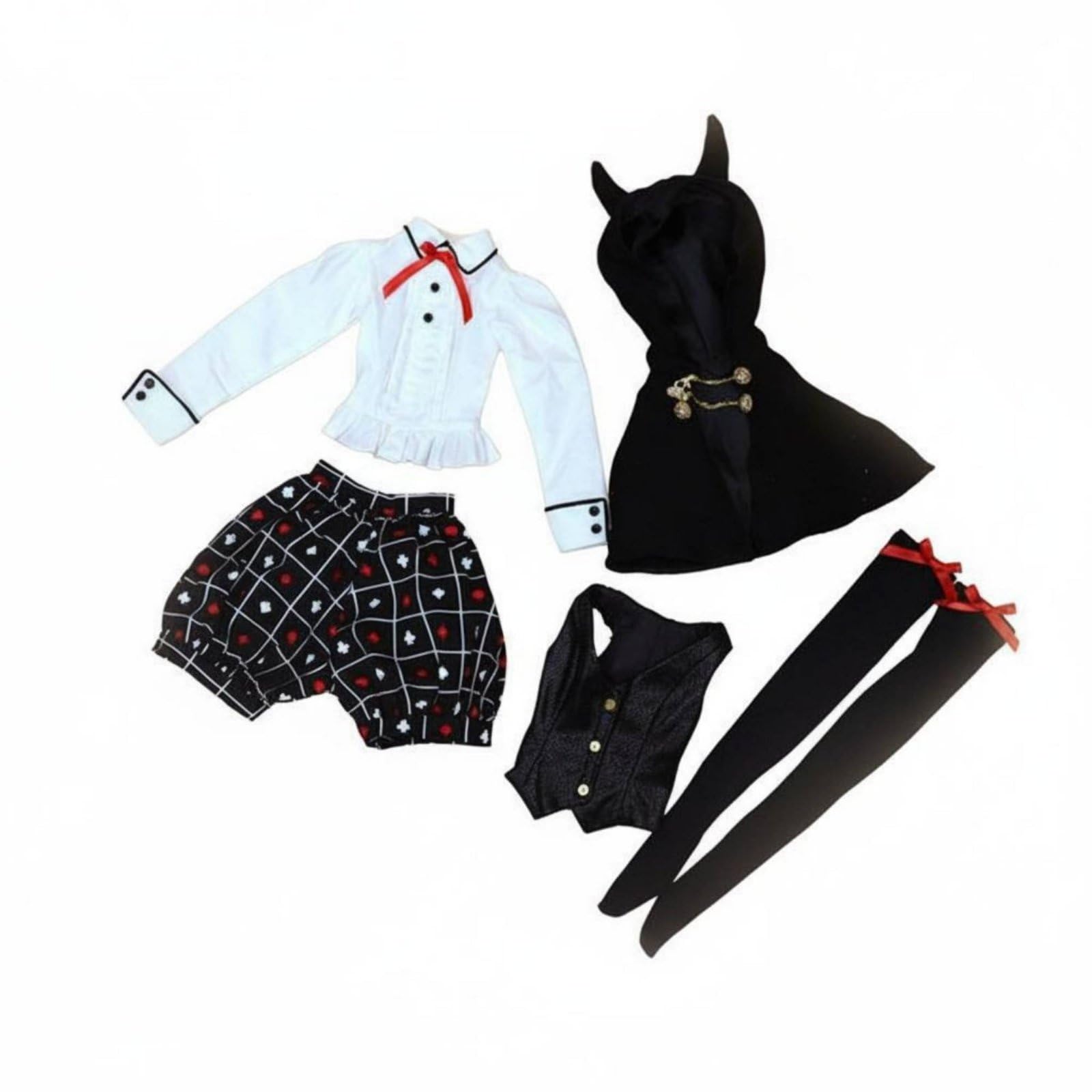 Bjd Vestimenta Muñeca Conjunto Ropa Vestido Accesorio de Moda Material Suave Adecuado para Coleccionistas Decoración Armario, Muxiaotong