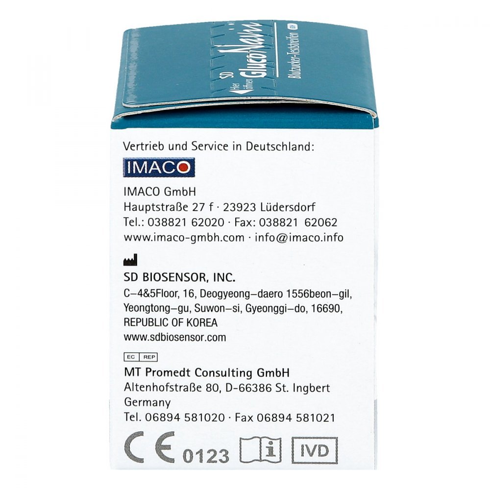 SD Gluco Navii Blutzucker Teststreifen 50 Stück GDH FAD Standard