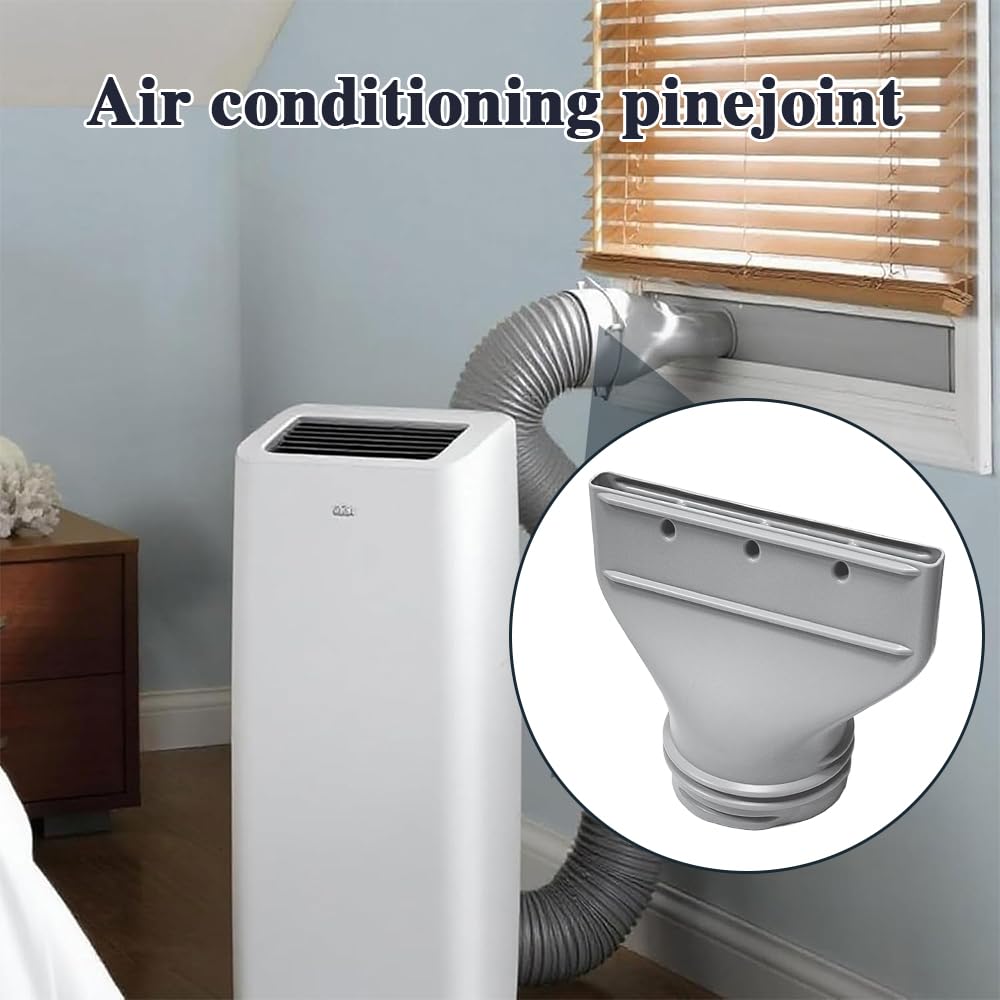 Adaptateur Plat pour Tuyau D'évacuation de Climatisation - Pour Fenêtres, Accessoires pour Climatisation Mobile, Extraction, Sèche-Linge, Voiture (130/150mm)