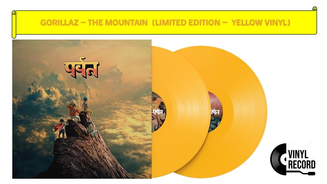 The Mountain Indie Exclusive by Gorillaz Yellow | (Edizione Limitata-Vinile Giallo)