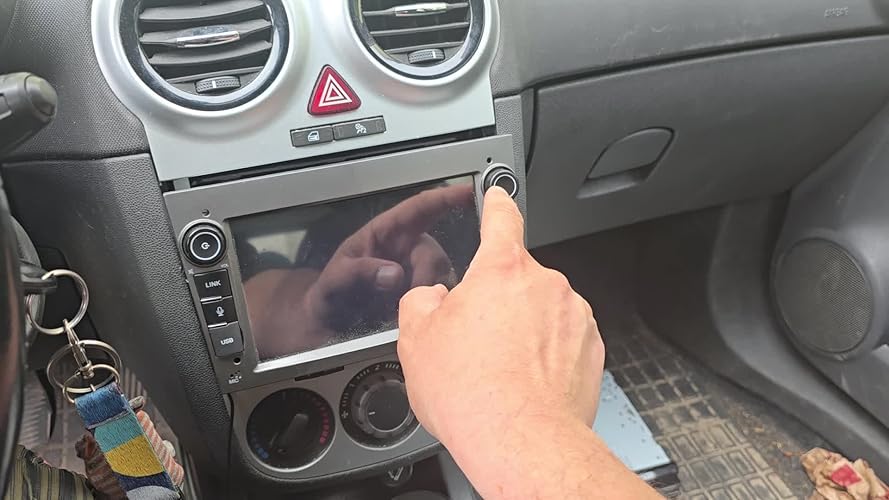 LXKLSZ Car Radio Compatible with Wireless Carplay/Android Car for OPEL Antara Zafira Corsa Vivaro Combo with 7 Inch Touch Screen/Bluetooth/Mirror Link/FM/AM/USB/High Performance, Gray