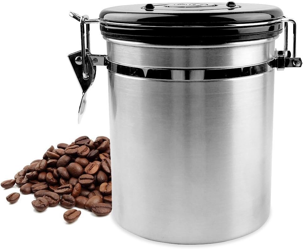 Fresh Coffee Canister 3 Pcs Airtight Storage for Whole or