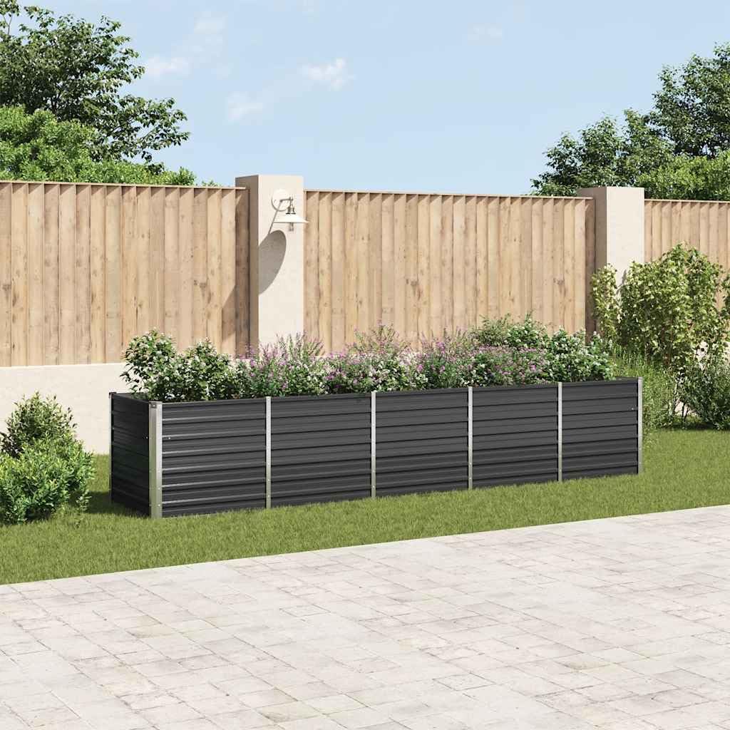 Générique Lit surélevé de Jardin Acier galvanisé 400x80x77 cm Anthracite,Maison & Jardin,Pelouses & Jardins,Jardinage,Pots & Cache-Pots,47063