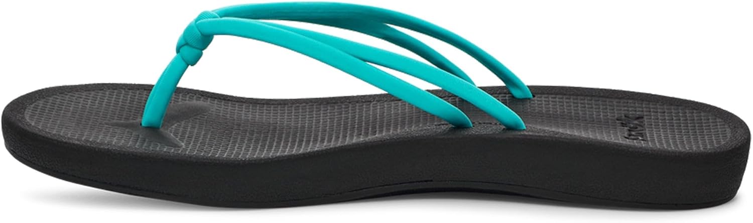 Sanuk Womens Cosmic Sands | Water Resistant Flip Flops for Women | EVA Footbed With Arch Support | Women's Beach Sandals