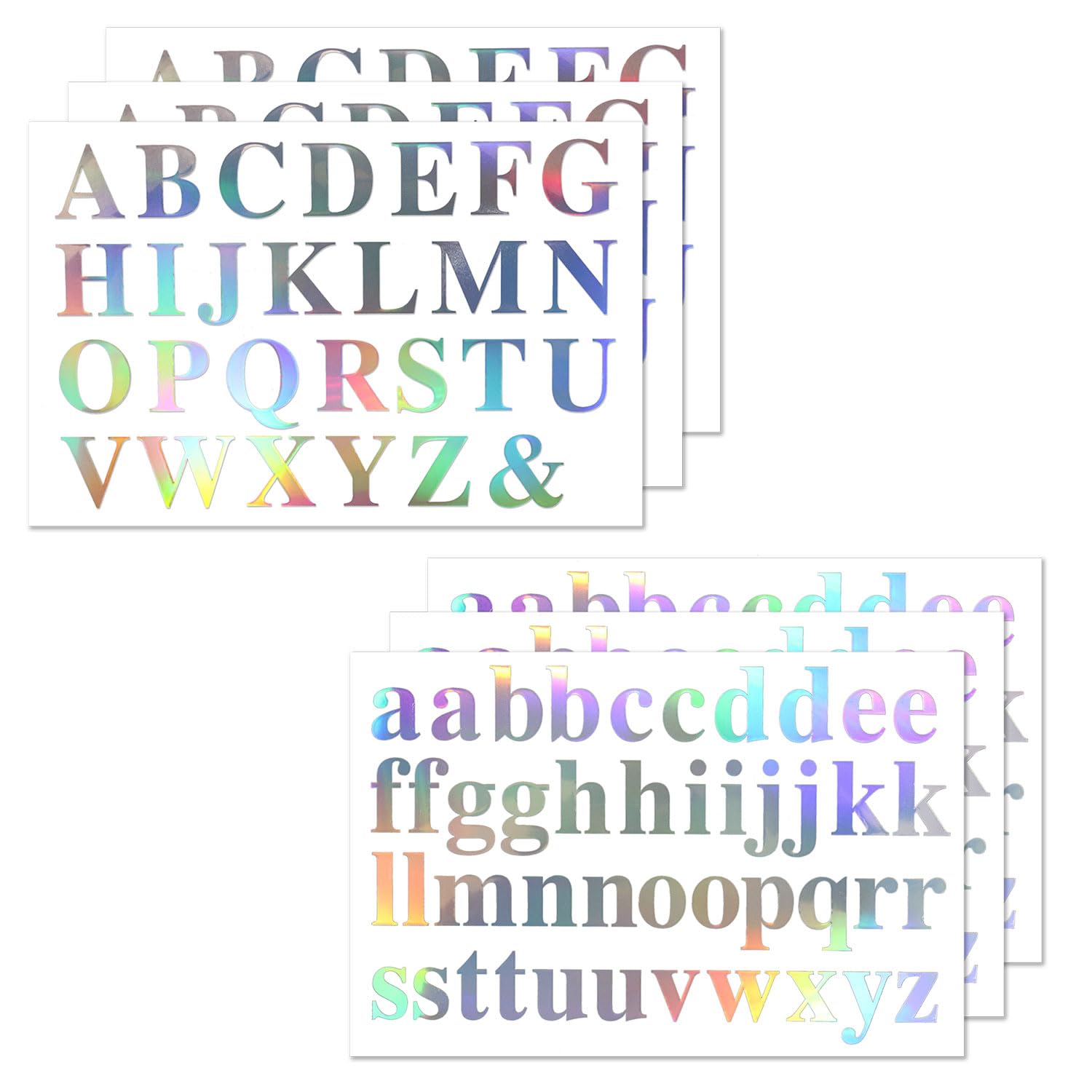 Amazon.co.jp: 英語 シール 【大文字&小文字】 6シート入り 英字