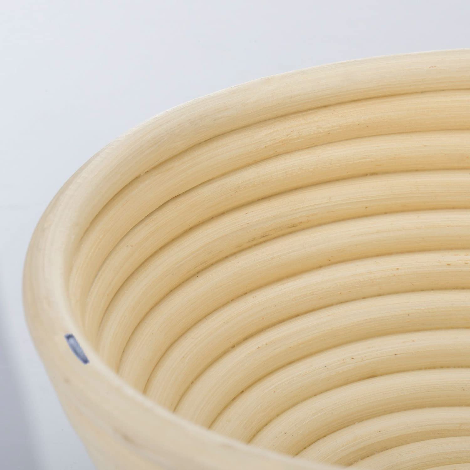 Westmark 3207227B Lot de 2 paniers de fermentation ronds + housse en osier et coton Beige clair/beige, Rond