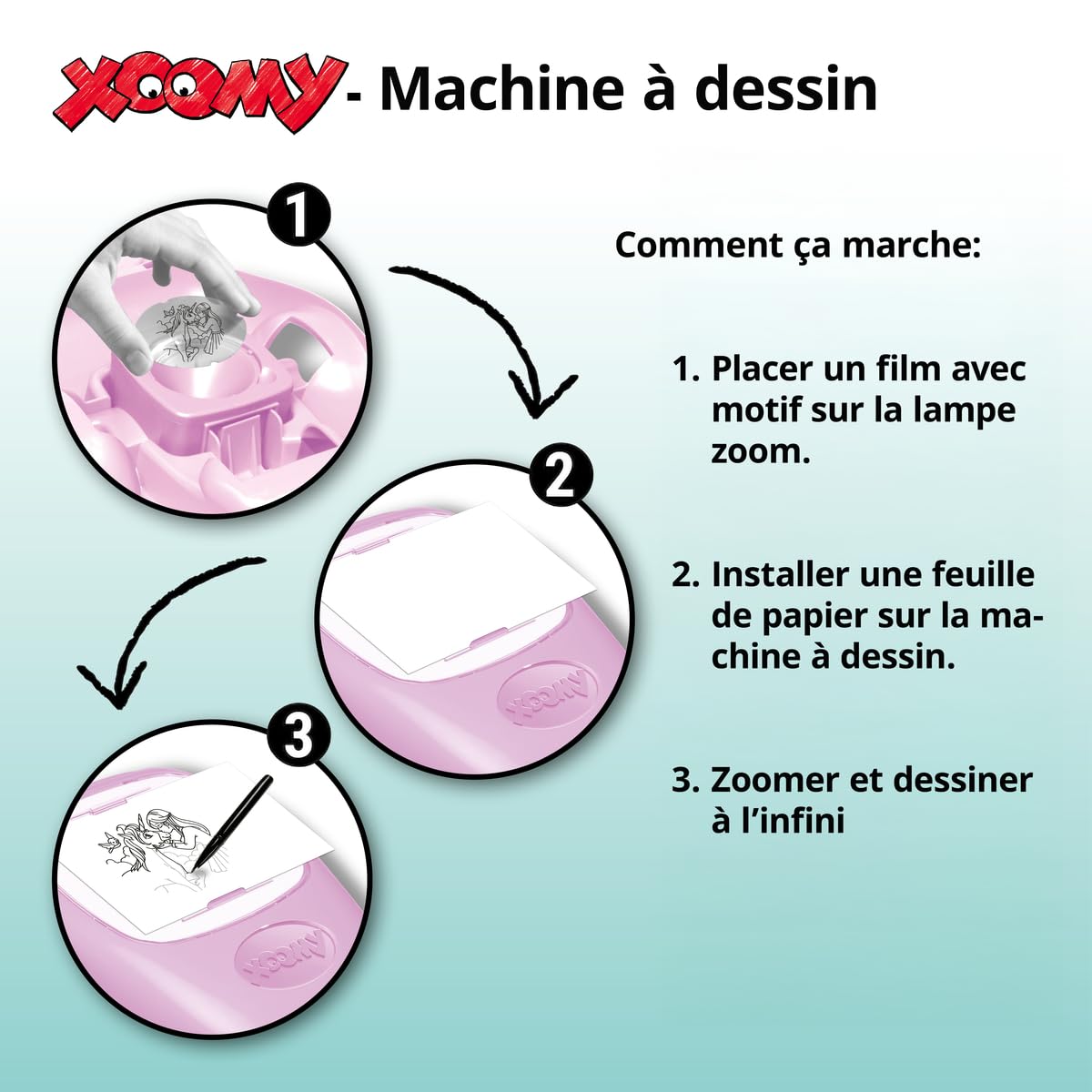 Ravensburger Xoomy Licorne Dessin Enfant Loisir créatif Dès 6 Ans Version française