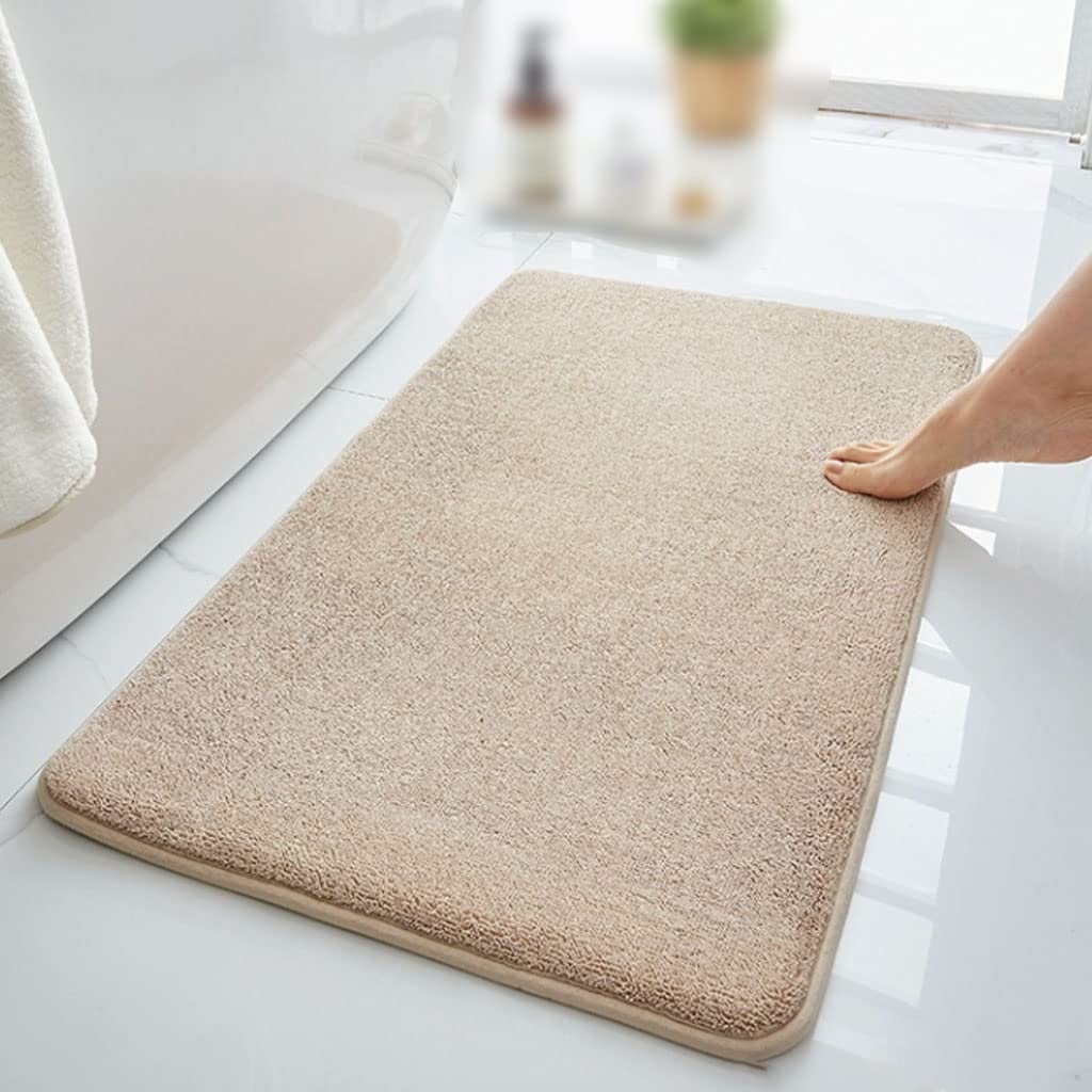 Pratico Tappetino da bagno in cotone memory Tappeto rettangolare ad assorbimento rapido ispessito con supporto antiscivolo Tappeto lavabile cucina camera da letto bella