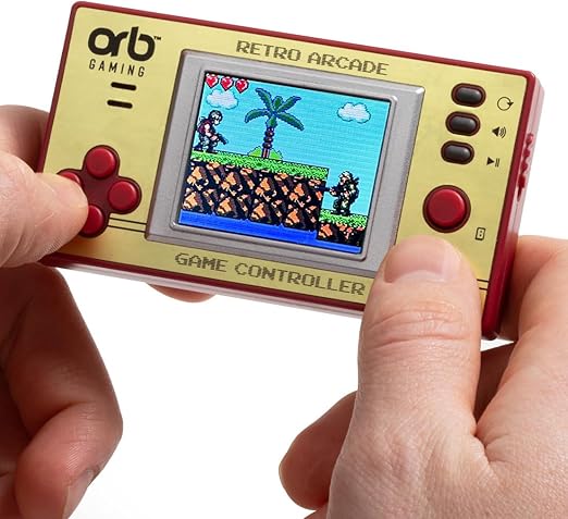 Mini Retro Games Console, 150 in-Built Games, 8-Bit Retro Gaming Handheld Console, 1.8” Full Colour LCD Screen Pocket Console, Immersive Sound Games Console - ThumbsUp!