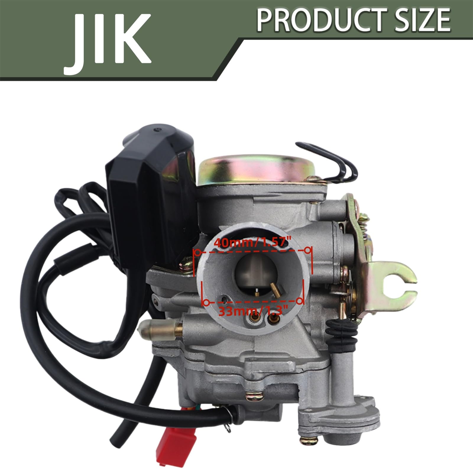 Amazon.com: GY6 50 80 Scooter ciclomotor carburador W/filtro de