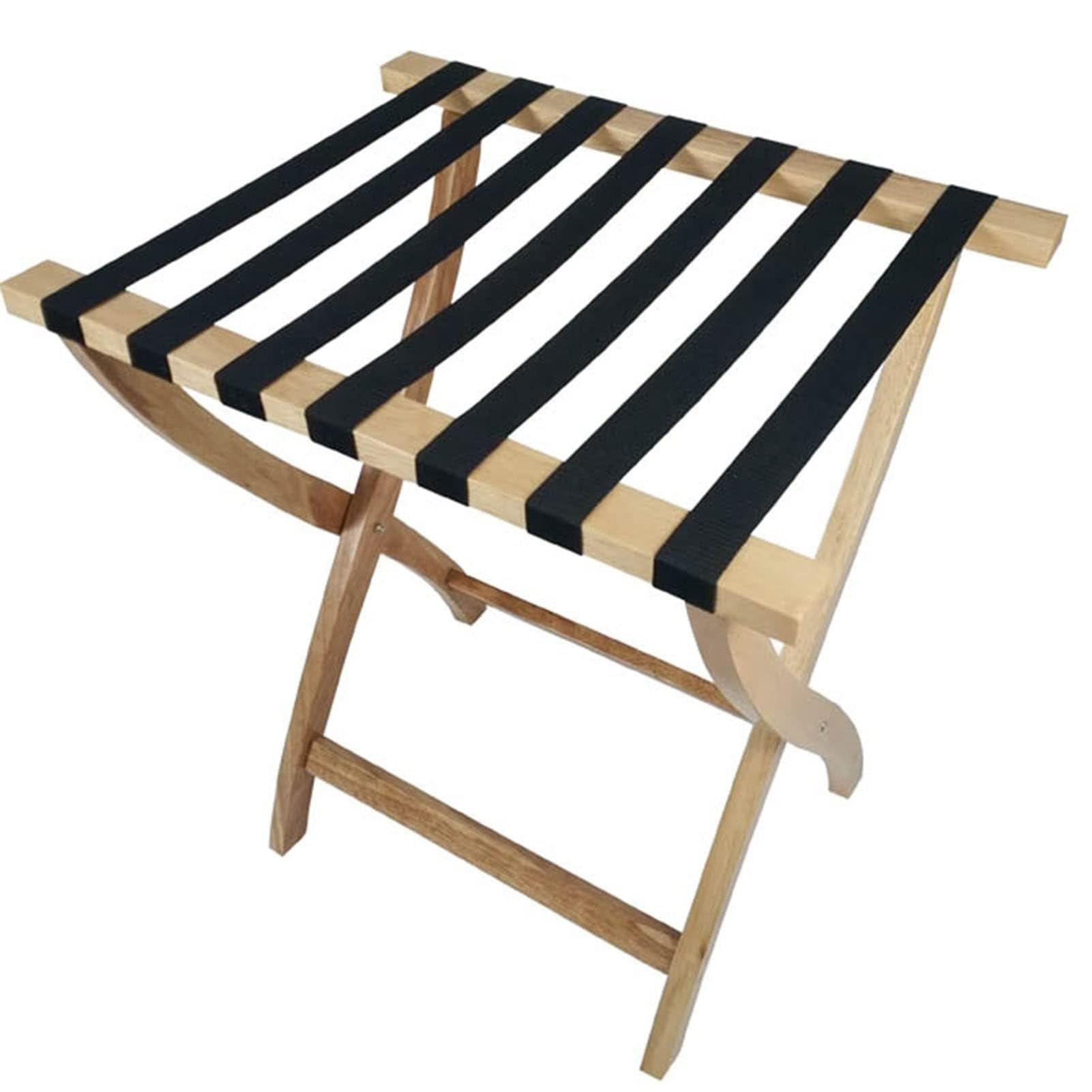 Estante para Equipaje Estante para Equipaje - Soporte para Maleta, Soporte para Maleta Plegable y expandible con Zapatero, Organizador de Suelo y Soporte, Estante para Equipaje de Madera Mac