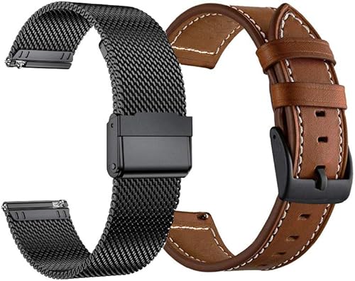 YEEJOK Bandas de 0.866 in compatibles con Fossil Men Gen 65E de 1.732 pulgadasGen 5 LTECarlyleGarrettJuliannaGen 4 Explorist HR para mujer, correa