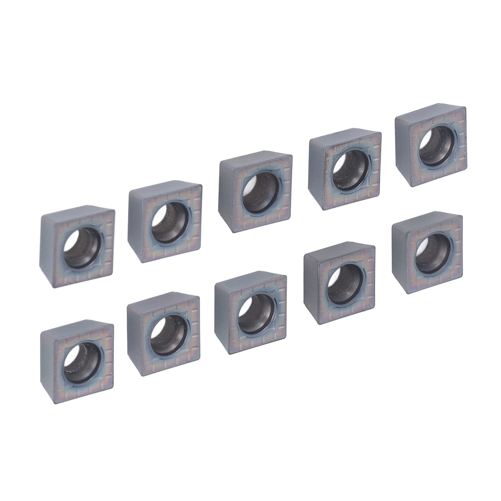 10 pezzi inserti per tornitura in metallo duro Frese per lavorazione del legno ad alta efficienza Lame CNC rivestite per la lavorazione del legno e dei metalli Confezione d