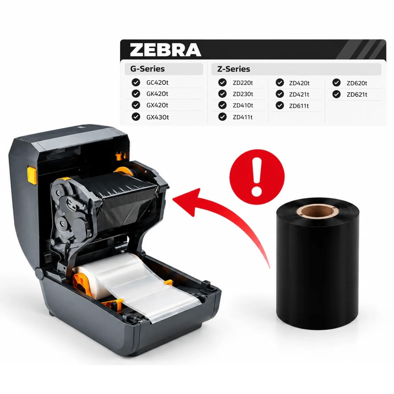 Transparente Etiketten 60 x 30 mm selbstklebend [2000 Stück] Thermotransfer Etiketten auf Rolle für Zebra Etikettendrucker, Produktkennzeichnung, Verpackungen, Flaschen & Gläser