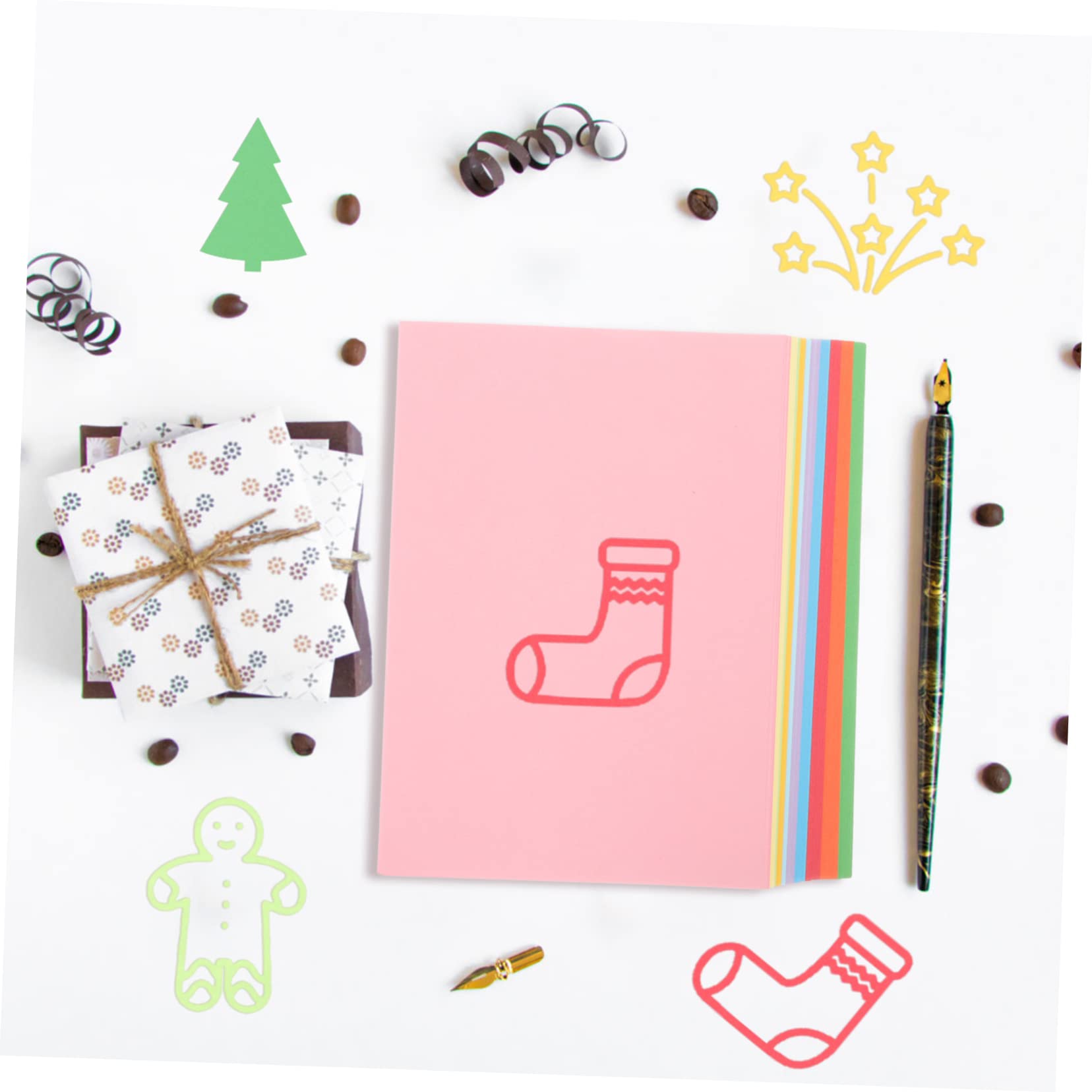 TEHAUX 100blätter Buntpapier Dekoratives Bastelpapier Für Origami Malen Und Kinderhandwerk Mischfarben Farben Für Projekte Und Schulaktivitäten