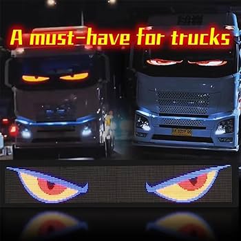 LEDディスプレイ 「デビルアイ」悪魔 Amazon | 車用デビルアイライト、車の窓用カラフルなアイランプ